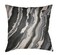 Tiwari Home 18" Black and Navy Gray Square Throw Pillow Cover with Knife Edge